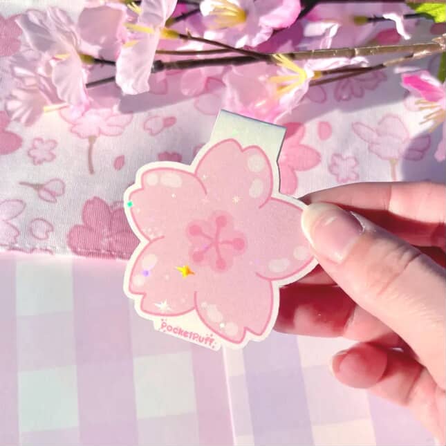 Magnetic Sakura Bookmark